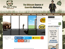 Tablet Screenshot of guerrillamarketer.com
